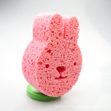 rabbit shape cellulose sponge wipe block